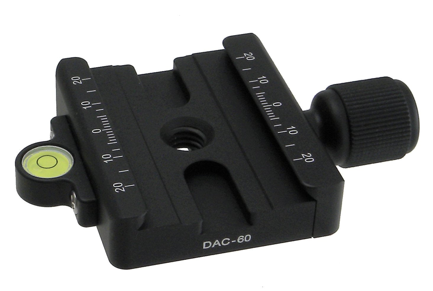 Desmond Dac 60 60Mm Qr Clamp 3/8' W 1/4' Adapter & Level Arca Swiss Compatible For Tripod Head Quick Release
